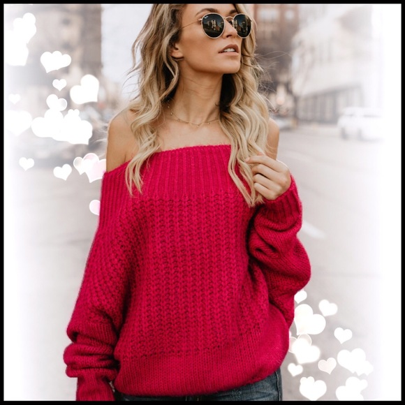 Boutique Sweaters - Fierce Fuchsia Sweater